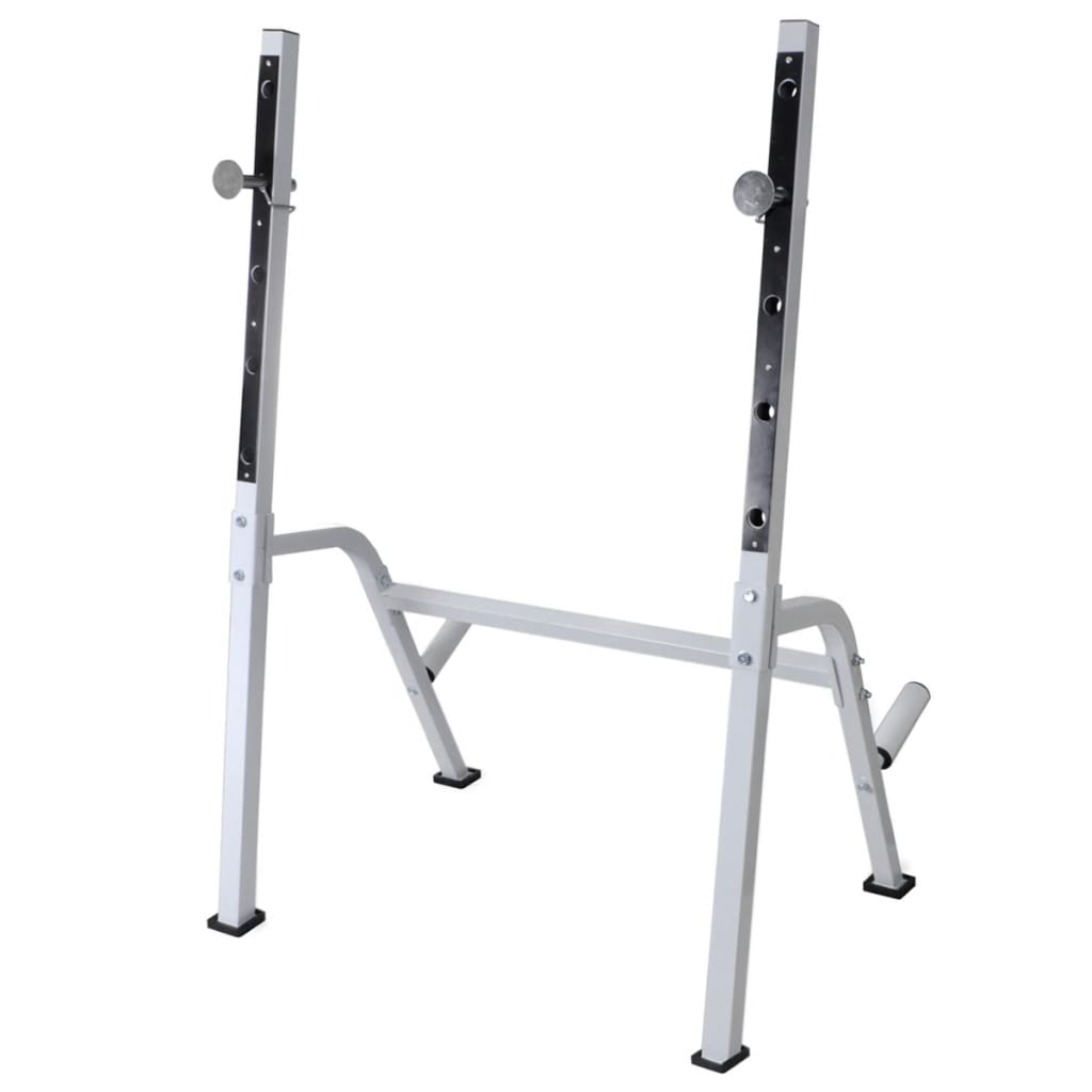 Bancă Antrenament Rastel Greutăți, Set Haltere/Gantere, 60,5Kg