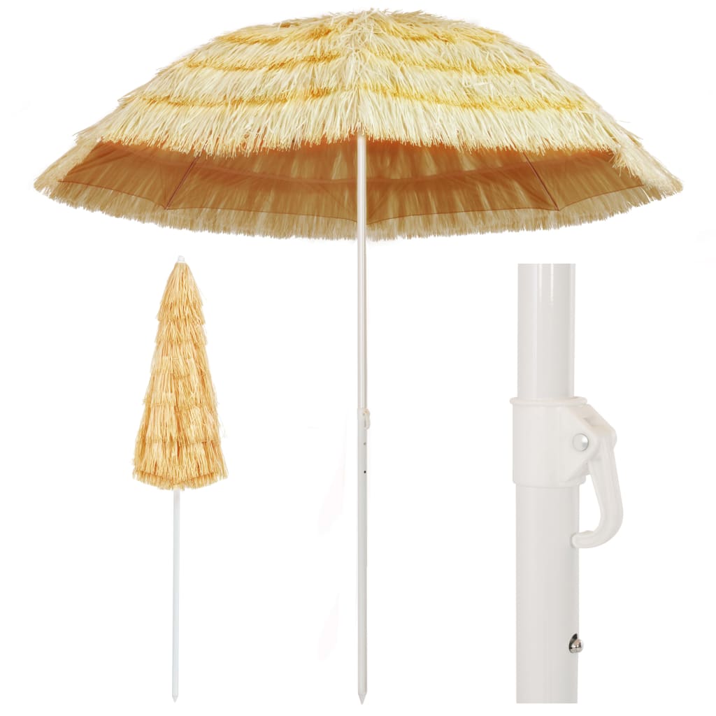 Umbrelă De Plajă, Natural, , Stil Hawaiian