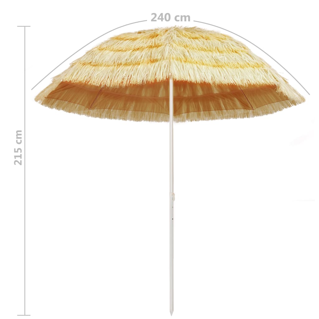 Umbrelă De Plajă, Natural, , Stil Hawaiian