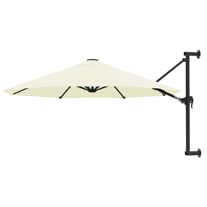 Umbrelă De Soare De Perete, Stâlp Metalic, Roșu Vișiniu, 300Cm
