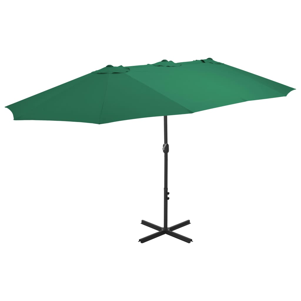 Umbrelă De Soare Cu Stâlp Aluminiu, , 460 X 270 Cm