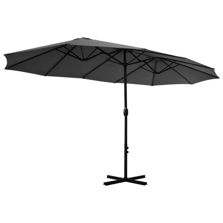 Umbrelă De Soare Cu Stâlp Aluminiu, , 460 X 270 Cm