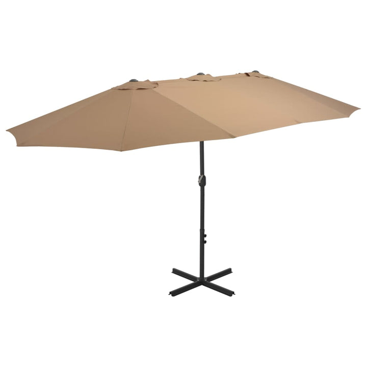 Umbrelă De Soare Cu Stâlp Aluminiu, , 460 X 270 Cm