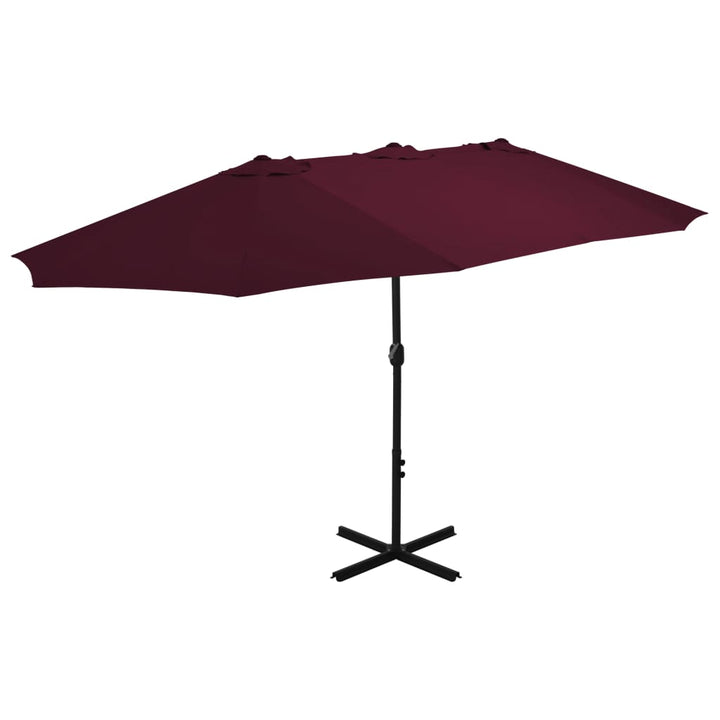 Umbrelă De Soare Cu Stâlp Aluminiu, , 460 X 270 Cm