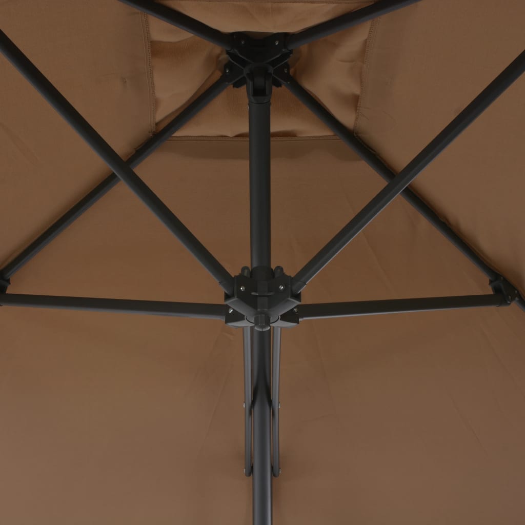 Umbrelă Soare De Exterior, Stâlp Oțel, , 250 X 250 Cm