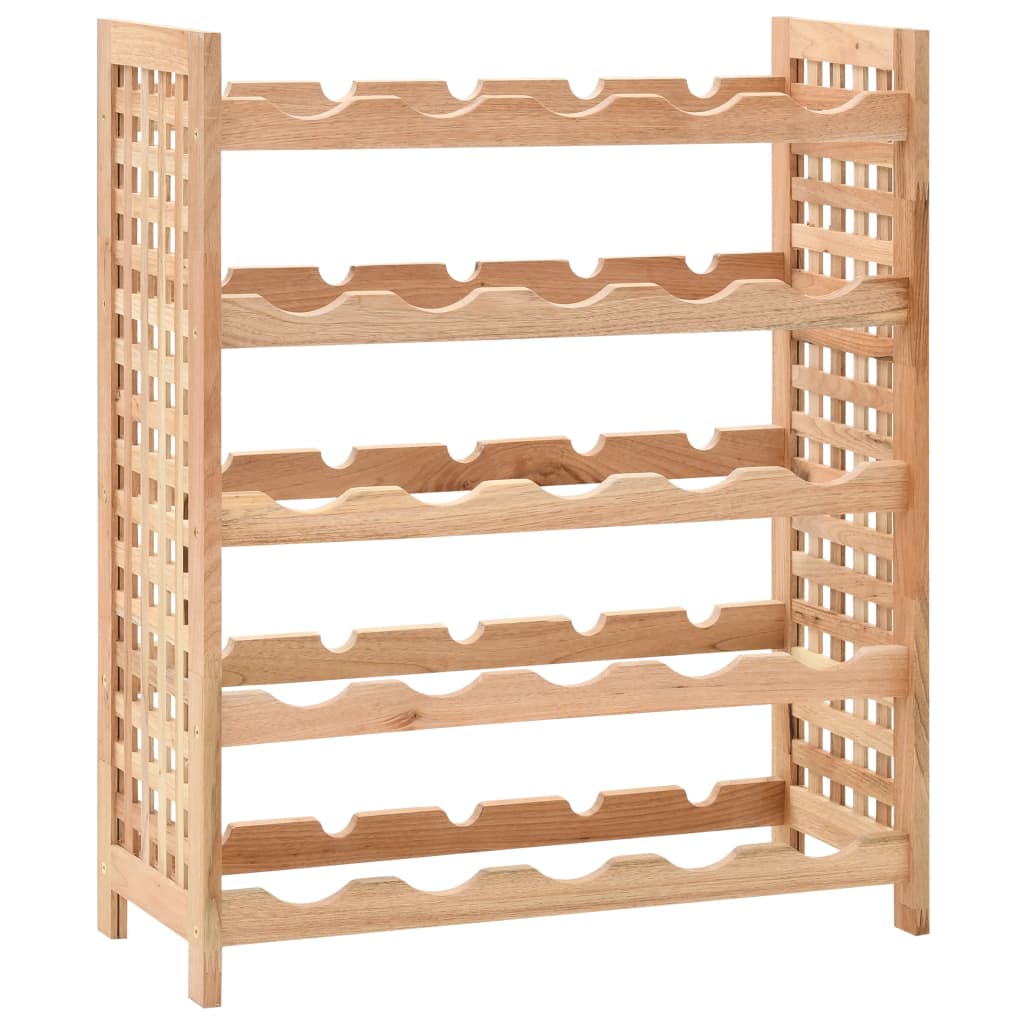 Suport Sticle Vin Pentru 25 Sticle, 63X25X73 Cm, Lemn Masiv Nuc