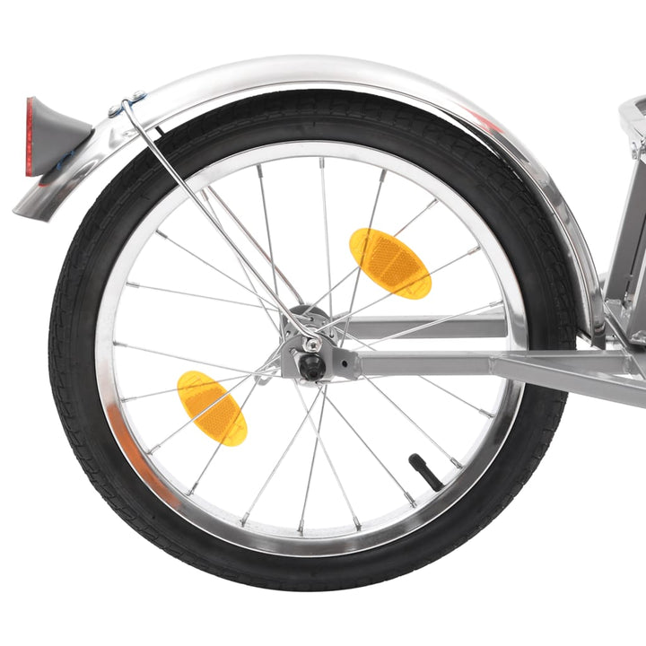 Remorcă De Bicicletă Pentru Bagaje Cu Sac, Portocaliu Și Negru