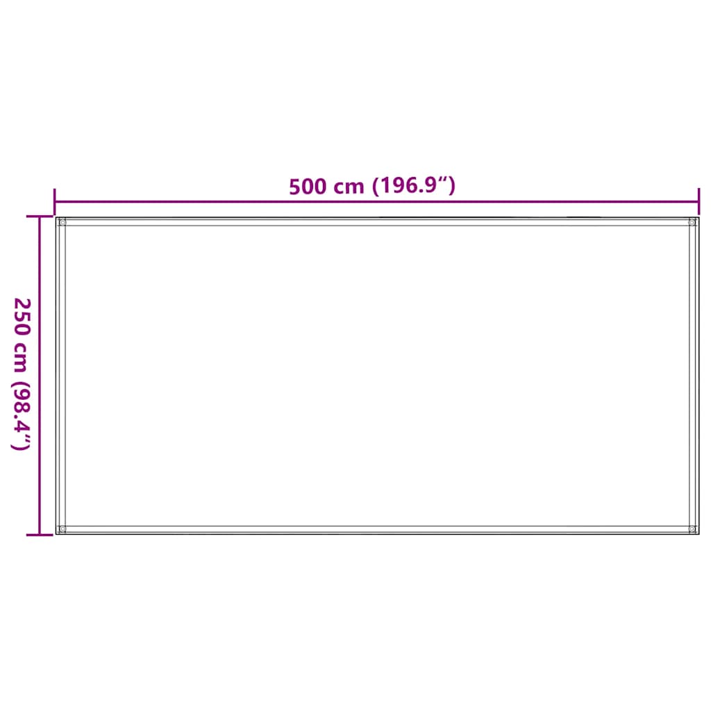 Covor Pentru Cort, Verde, 250 X 500 Cm, Hdpe