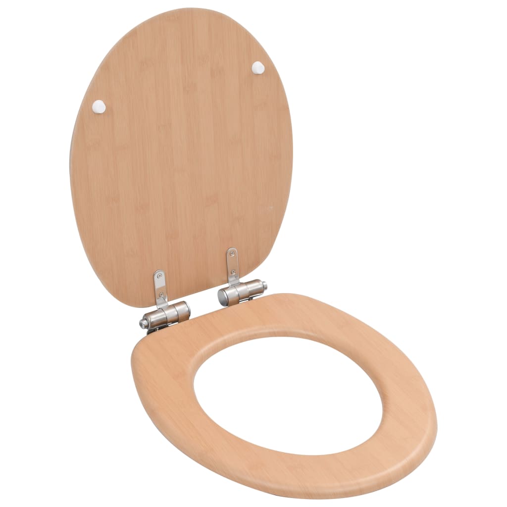 Scaune Wc Cu Capac, 2 Buc., Mdf, Model Savană