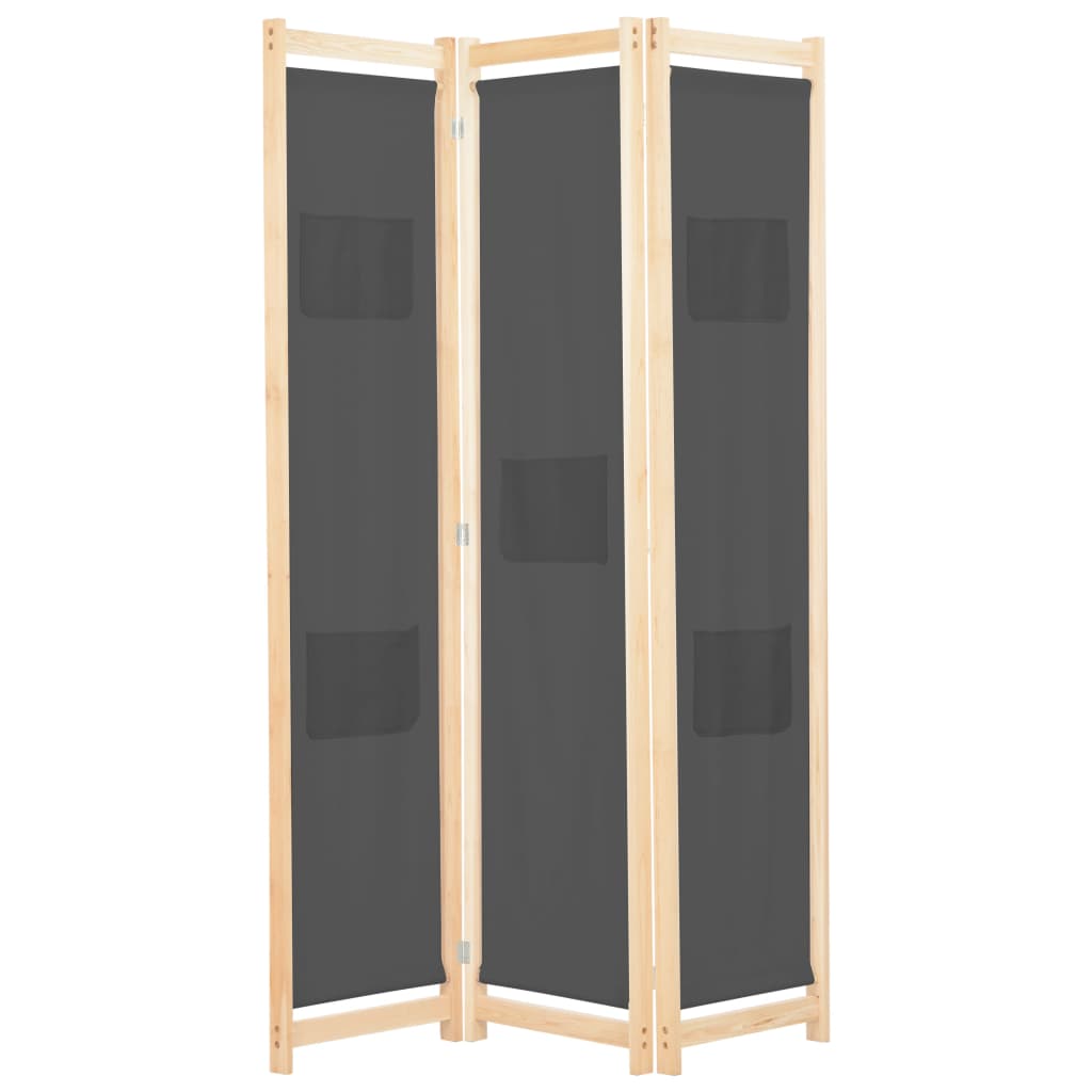 Paravan De Cameră Cu 3 Panouri, , 120X170X4 Cm, Textil