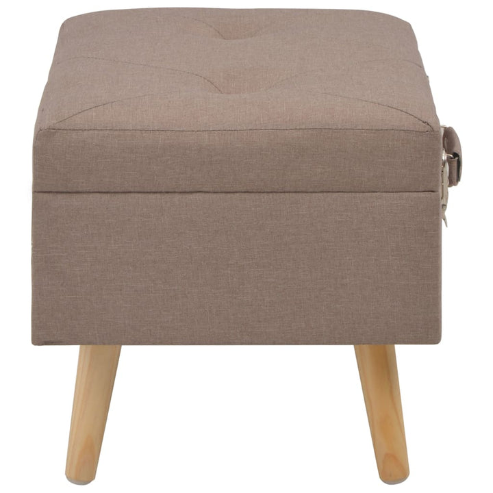 Taburete Cu Depozitare, 3 Buc., , Material Textil