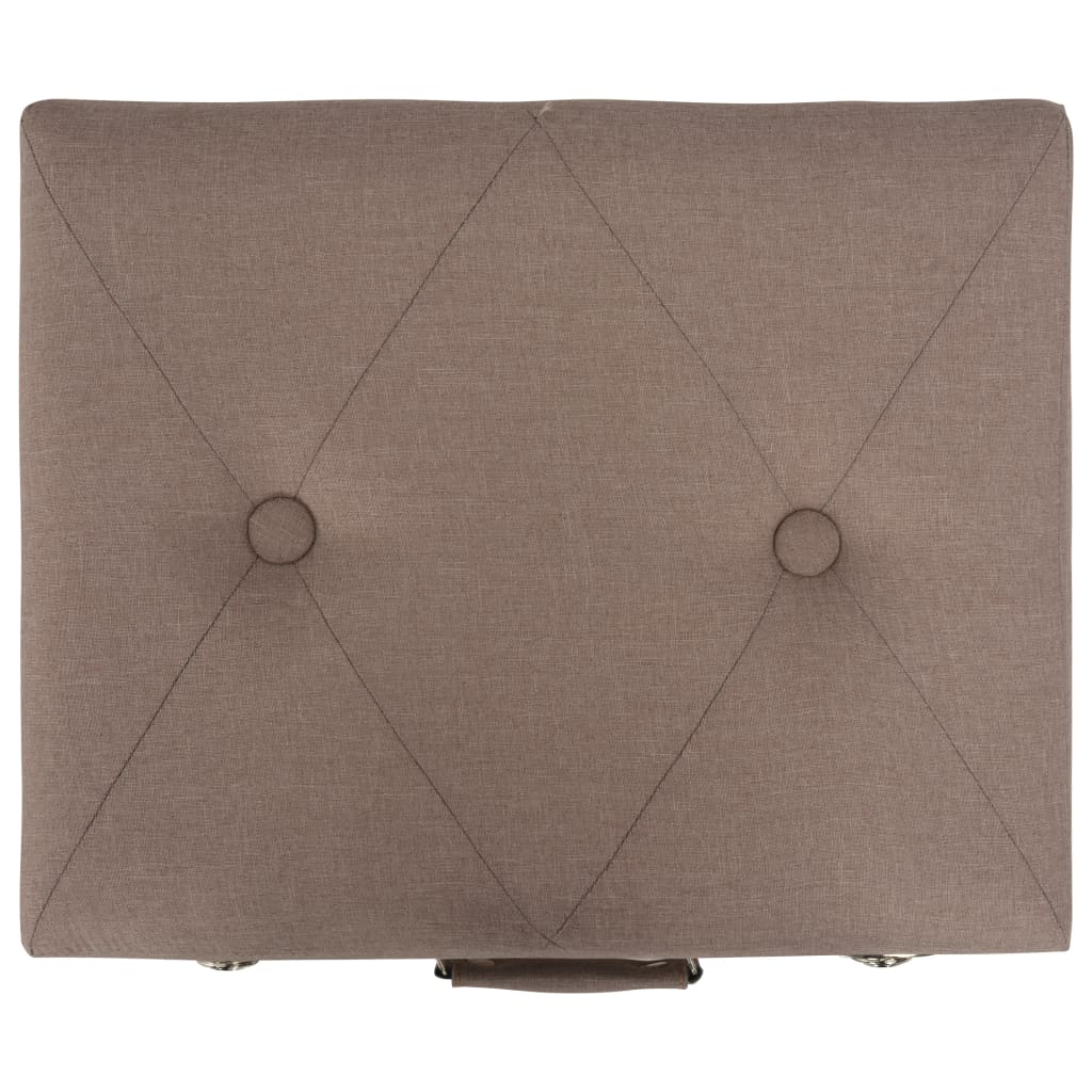 Taburete Cu Depozitare, 3 Buc., , Material Textil