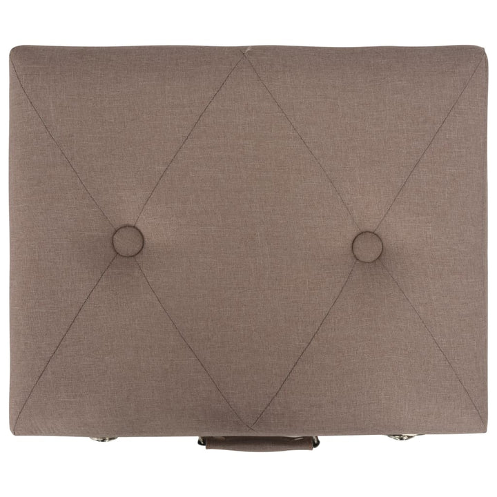 Taburete Cu Depozitare, 3 Buc., , Material Textil