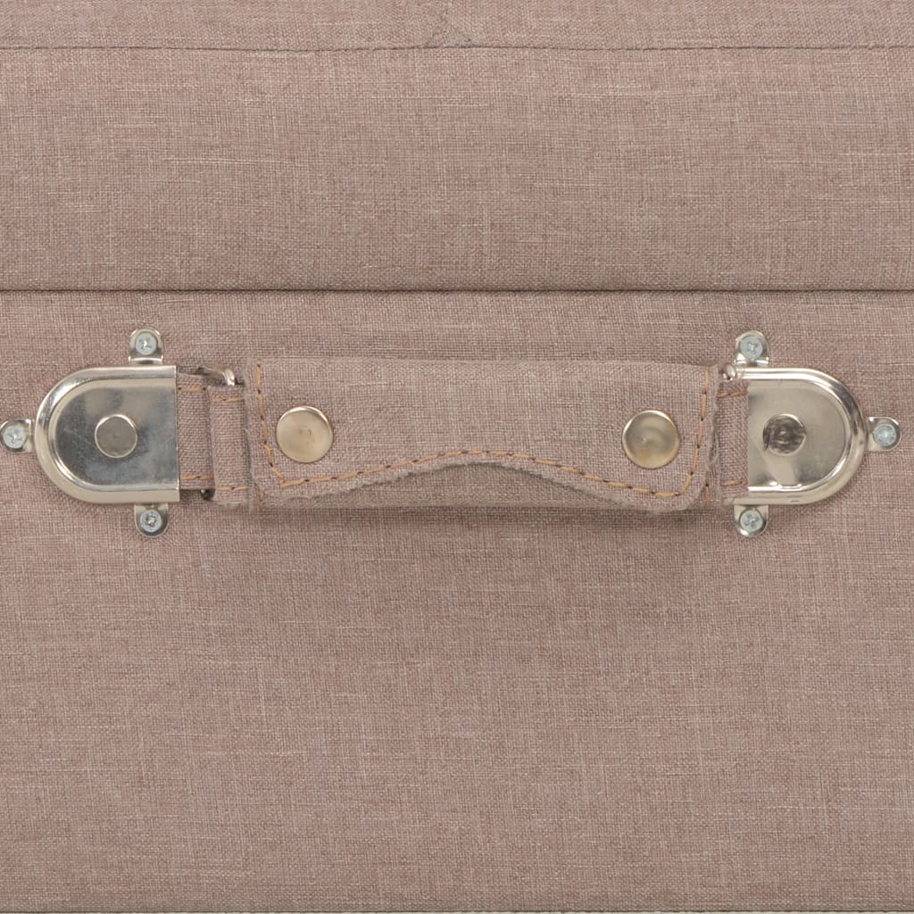 Taburete Cu Depozitare, 3 Buc., , Material Textil