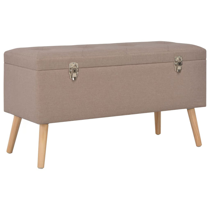 Taburete Cu Depozitare, 3 Buc., , Material Textil
