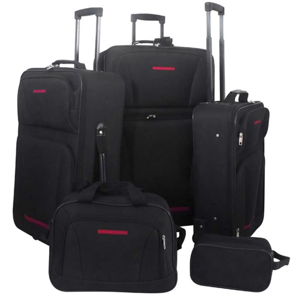 Set De Bagaje De Călătorie, 5 Piese, , Material Textil