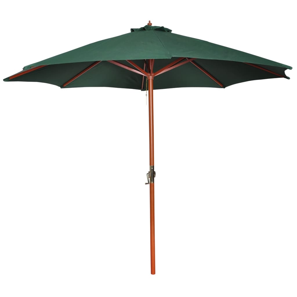 Umbrelă De Exterior Cu Stâlp Din Lemn, 300 Cm, Teracotă
