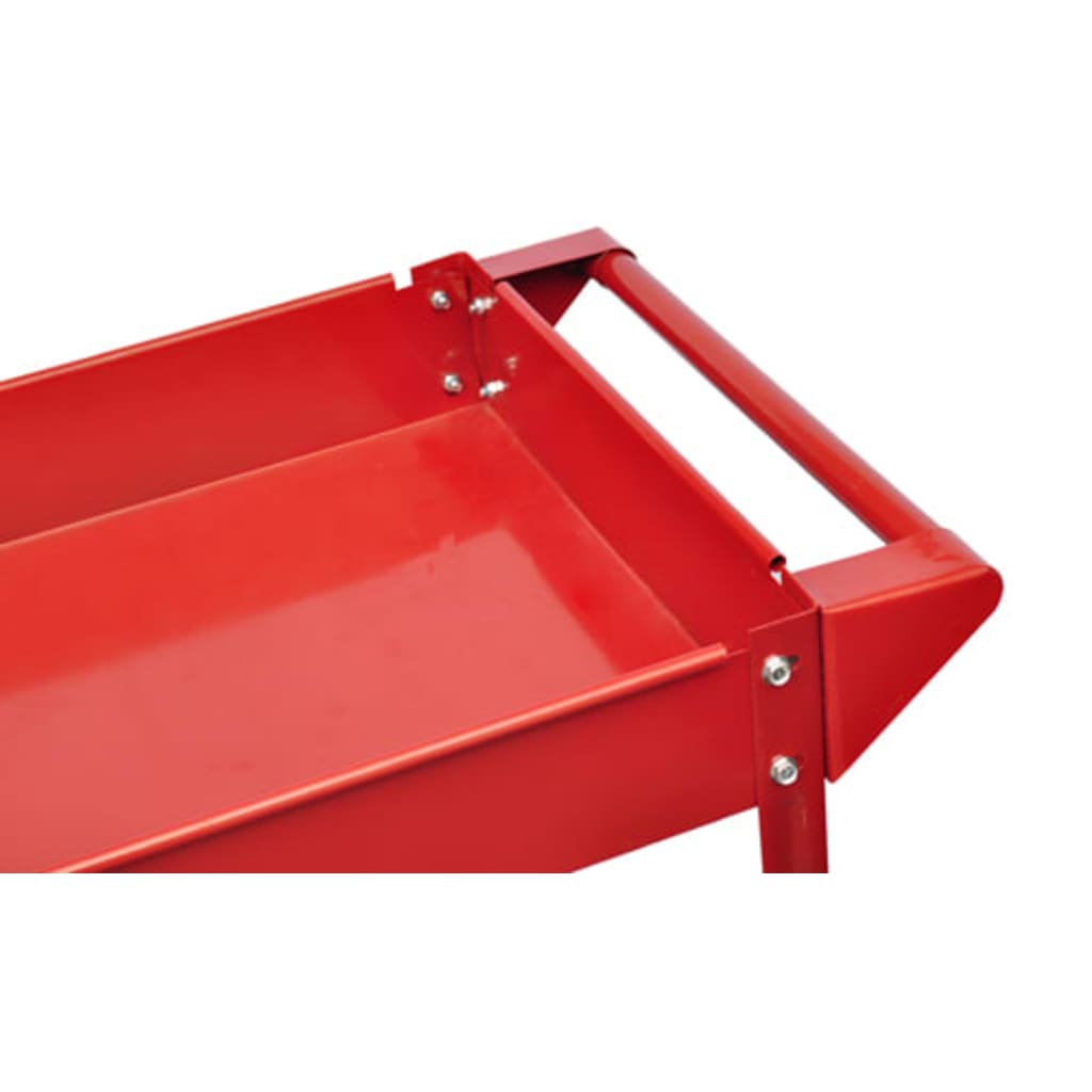 Cărucior Pentru Scule De Atelier, 2 Buc., 100 Kg, 2 Rafturi