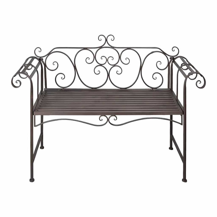 Bancă De Grădină, Învechit, 132 Cm, Oțel