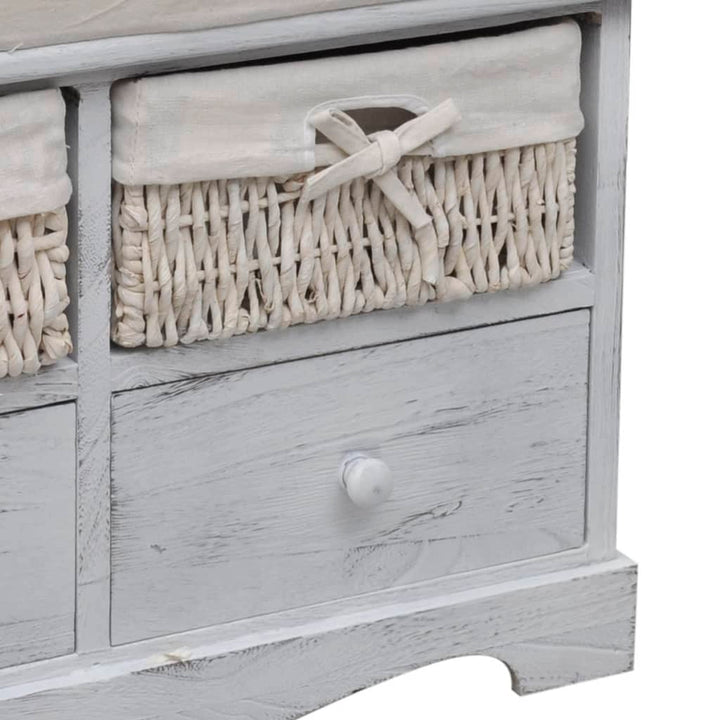 Bancă De Depozitare, , 62X33X42 Cm, Lemn De Paulownia