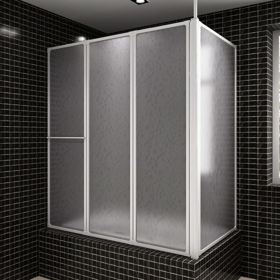 Paravan Cadă Duș În Formă De L 70X120X137 Cm 4 Panouri Pliabil