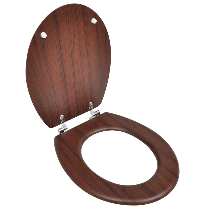 Scaune Wc Cu Capac, 2 Buc., Mdf, Model Savană