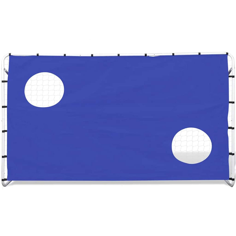 Poartă Fotbal Cu Perete Țintă 240X92X150Cm Oțel Calitate Înaltă