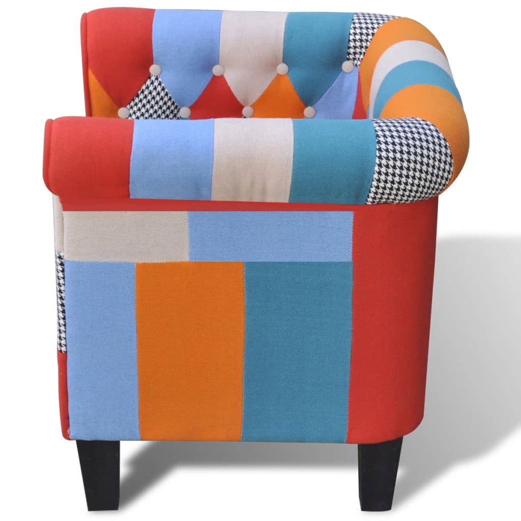 Fotoliu Cu Model Patchwork, Material Textil