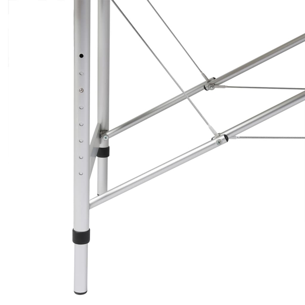 Masă Masaj Pliabilă, 4 Zone, , Cadru Aluminiu