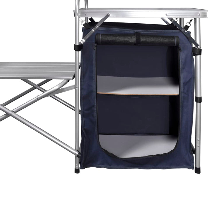 Bucătărie De Camping Pliabilă, Cu Paravânt, Aluminiu