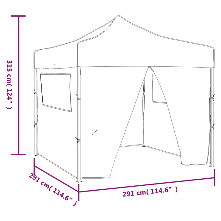 41466  Blue Foldable Tent 3 X 3 M With 4 Walls