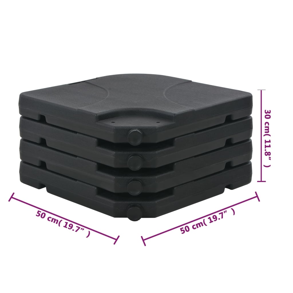 Bază De Umbrelă Portabilă Umplută Cu Nisip / Apă, 60L