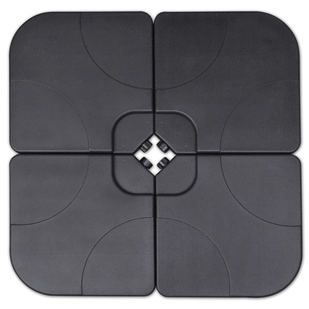 Umbrelă De Soare De Grădină Din Aluminiu, Bază Portabilă,