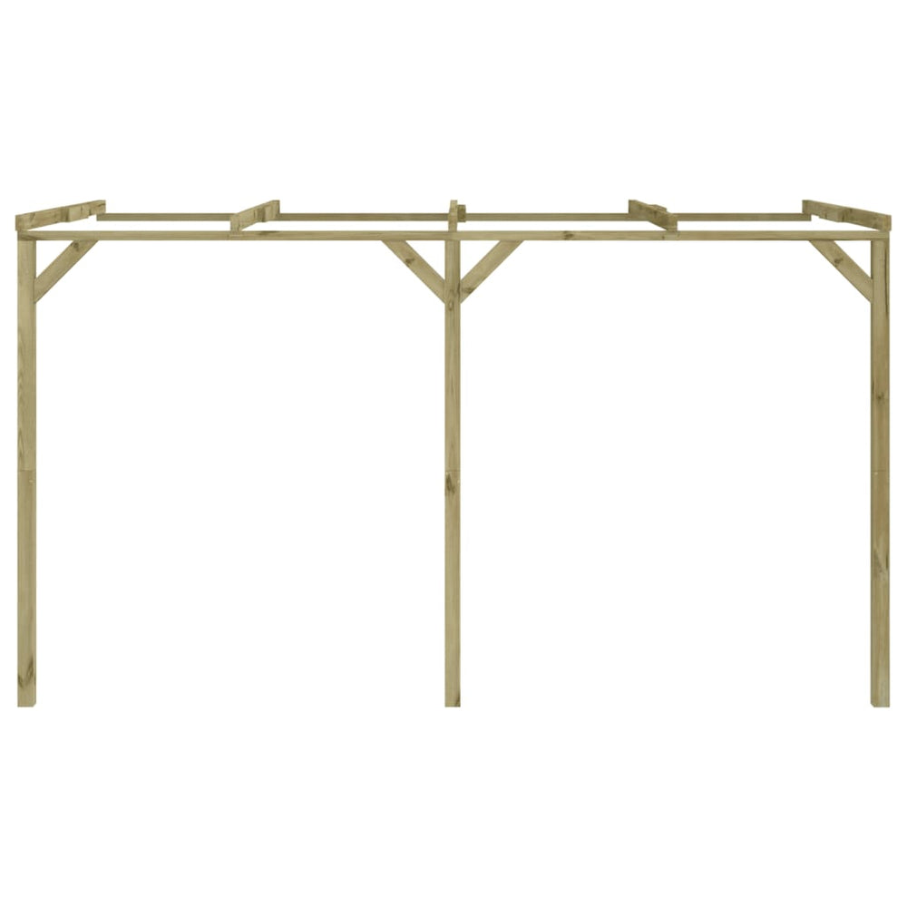 Pergolă De Perete, 2 X 4 X 2,2 M, Lemn