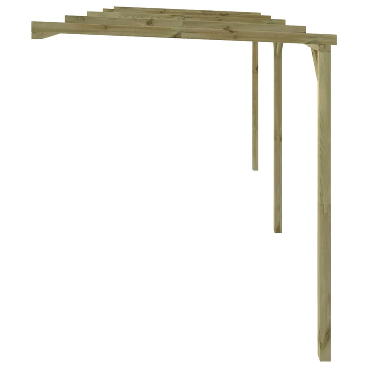 Pergolă De Perete, 2 X 4 X 2,2 M, Lemn