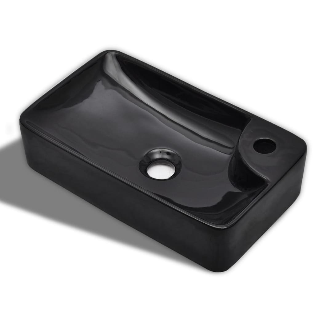 Chiuvetă De Baie Din Ceramică Cu Gaură Pentru Robinet,