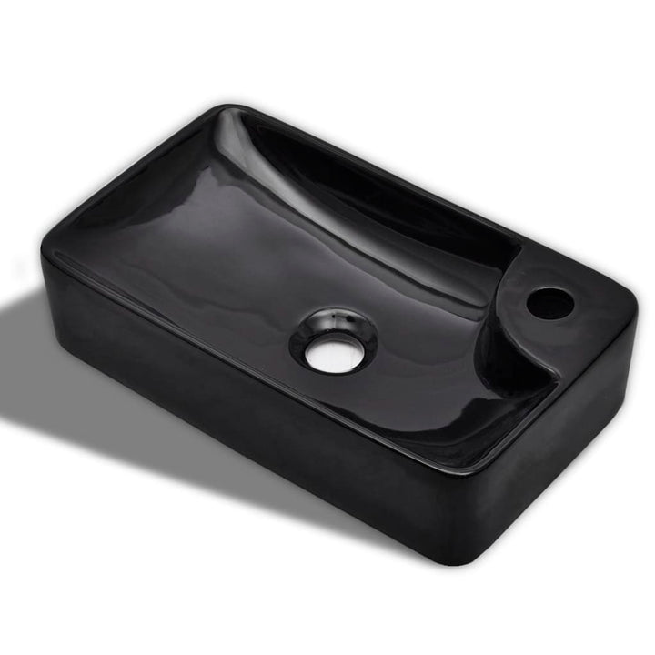 Chiuvetă De Baie Din Ceramică Cu Gaură Pentru Robinet,