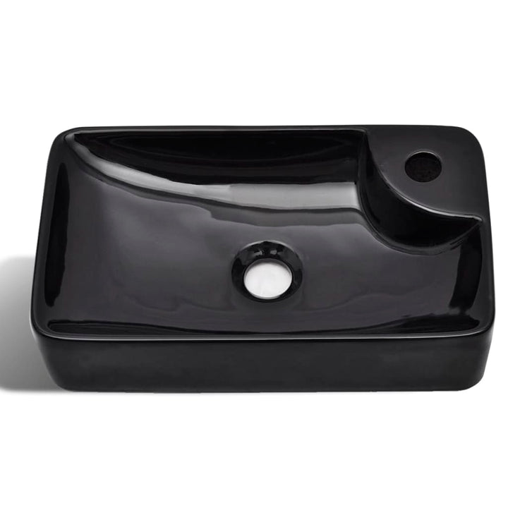 Chiuvetă De Baie Din Ceramică Cu Gaură Pentru Robinet,