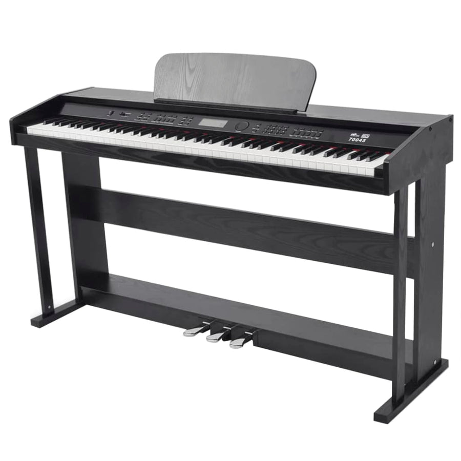 Pian Digital Cu 88 De Clape, Cu Pedale, Placă Melamină, Negru