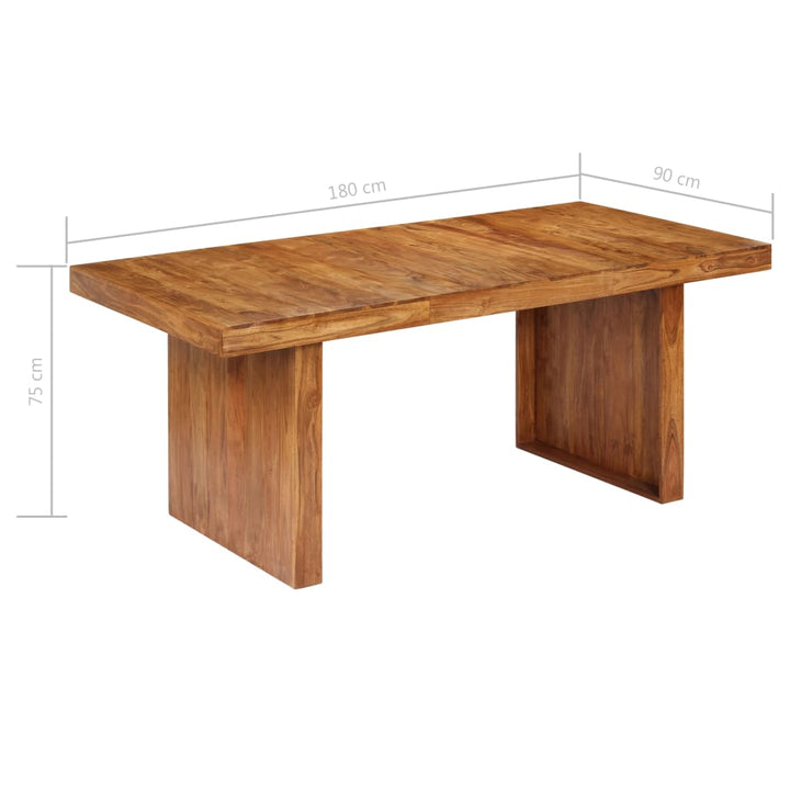 Masă De Bucătărie, 180 X 90 X 75 Cm, Lemn Masiv De Acacia