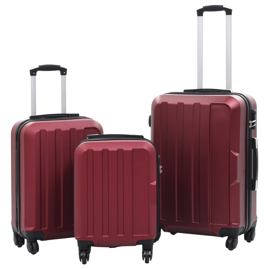 Set Valize Carcasă Rigidă, 3 Buc., , Abs