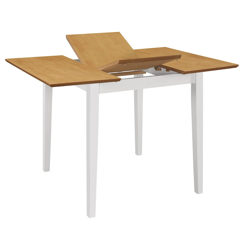 Masă De Bucătărie Extensibilă, Alb, (80-120)X80X74 Cm, Mdf