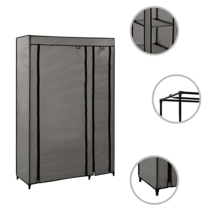Dulapuri Pliabile De Haine 2 Buc. 110X45X175 Cm Țesătură