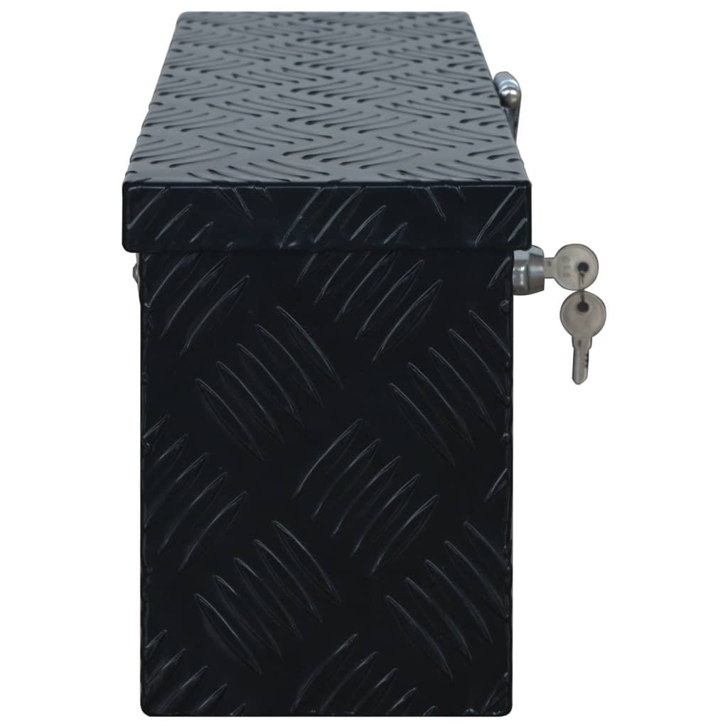 Ladă Din Aluminiu, Negru, 485 X 140 X 200 Mm
