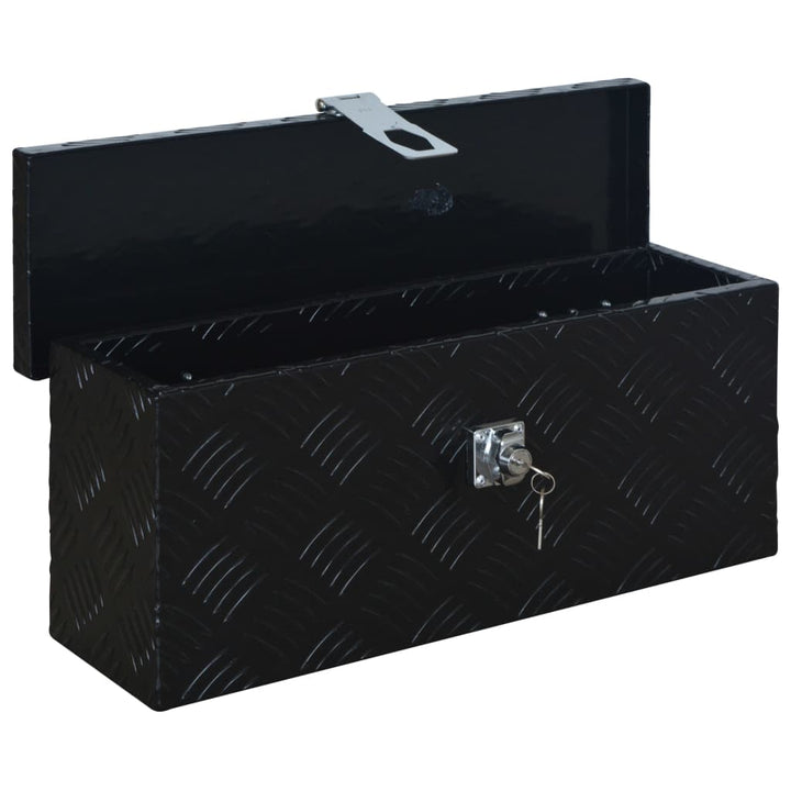 Ladă Din Aluminiu, Negru, 485 X 140 X 200 Mm