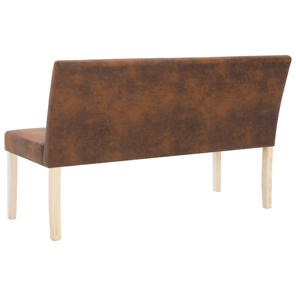 Bancă, , 139,5 Cm, Piele Întoarsă Ecologică