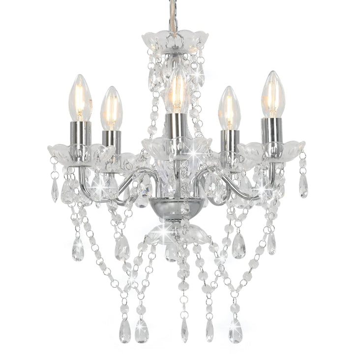 Candelabru Cu Mărgele De Cristal, , Rotund, 5 X E14