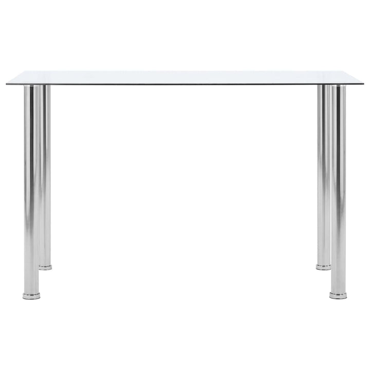 Masă De Bucătărie, Transparent, 120X60X75 Cm, Sticlă Securizată