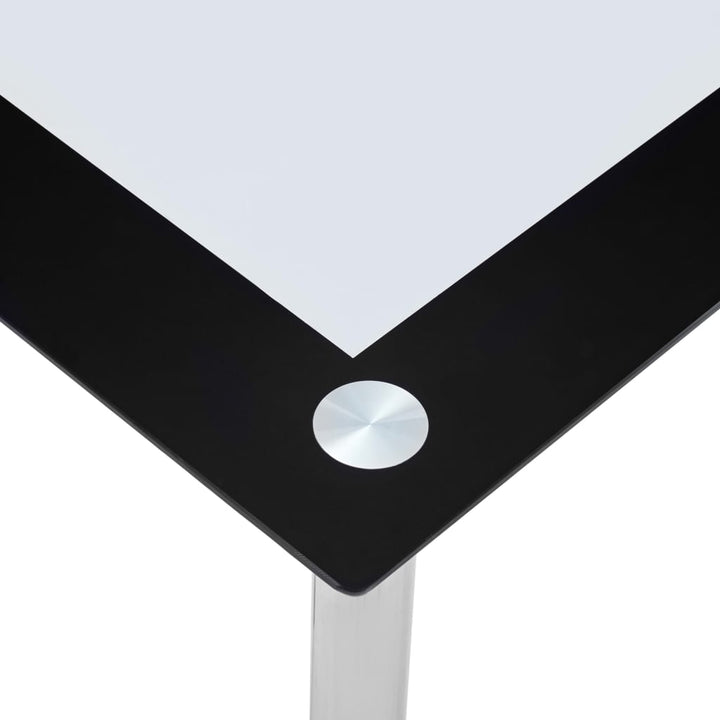Masă De Bucătărie, Negru/Transparent, 120 X 60 X 75 Cm, Sticlă