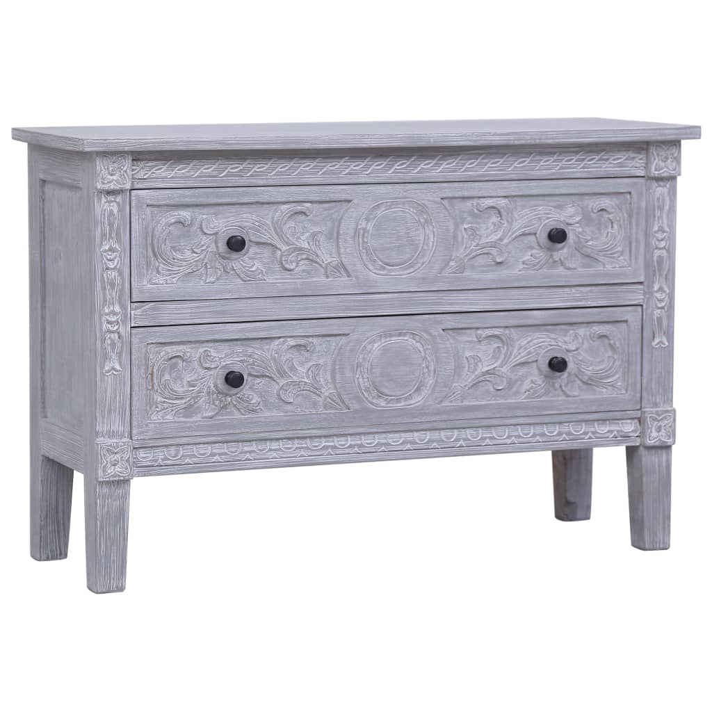 Dulap Cu 2 Sertare, 90X30X60 Cm, Lemn Masiv De Mahon